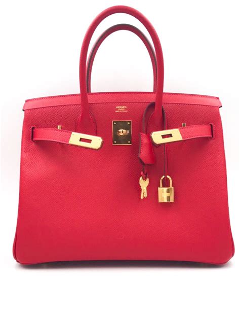 hermes epsom birkin 30 rouge casaque|HERMES Epsom Birkin 30 Rouge Casaque .